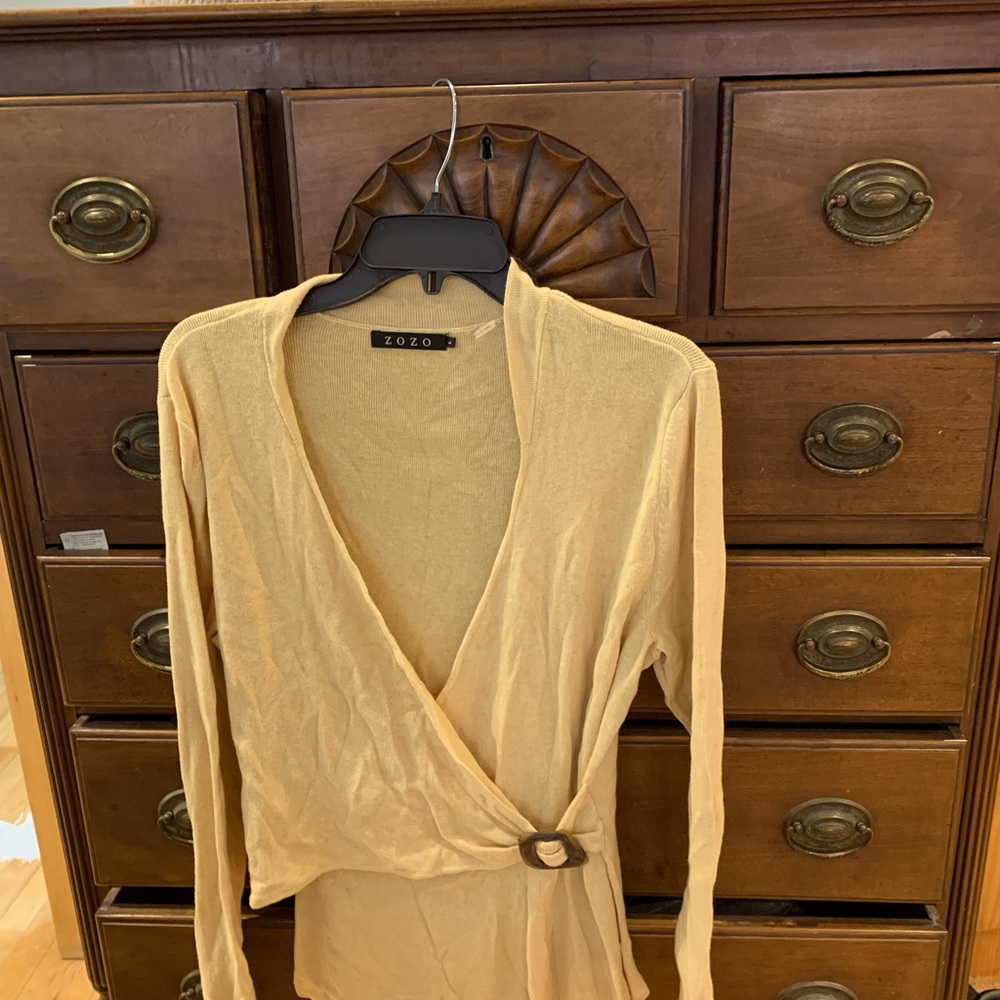 Zozo L faux wrap tunic.